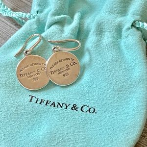 🤍Tiffany & Co. Drop Disc Circle Earrings